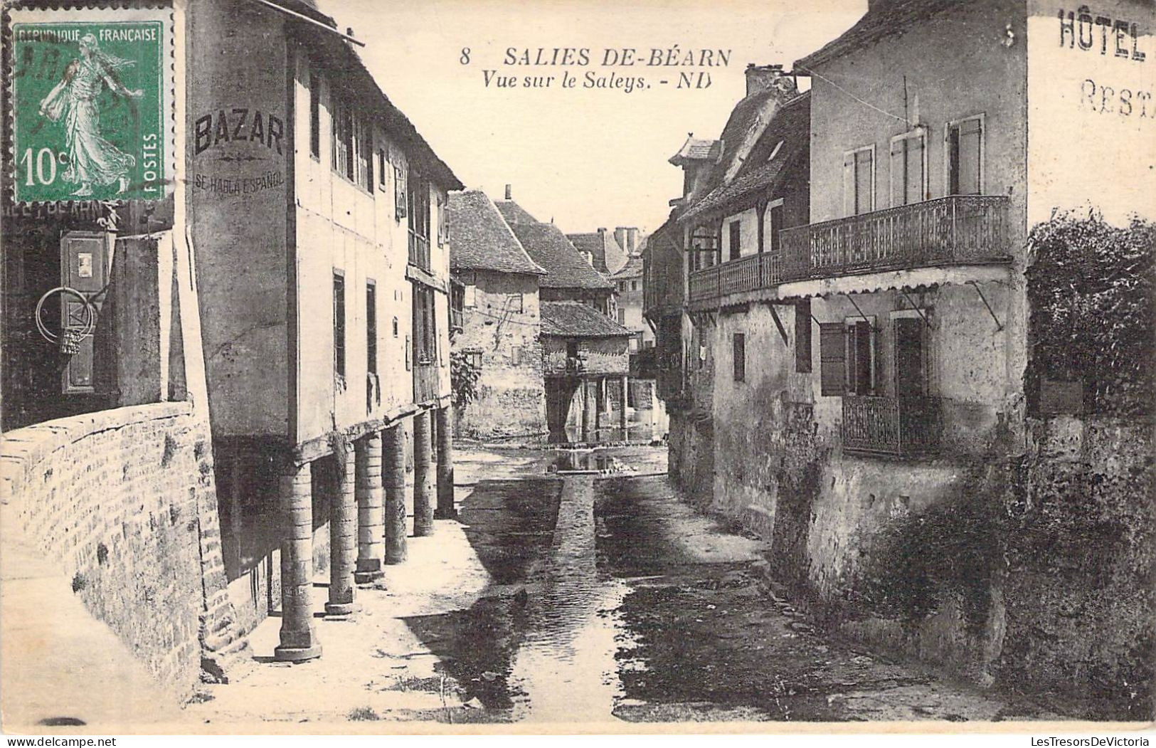 FRANCE - 64 - SALIES DE BEARN - Vue Sur Le Saleys - N D - Carte Postale Ancienne - Salies De Bearn