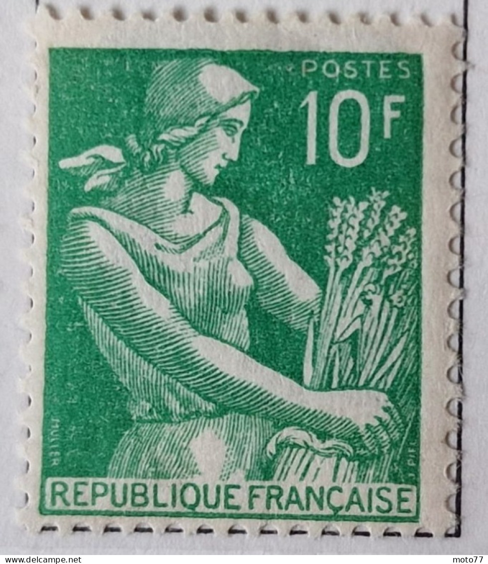 3 TIMBRE France N° 1115 1115A "état" 1116 Neufs - 1957-59 - Yvert & Tellier 2003 Coté Minimum 2 € - 1957-1959 Moissonneuse