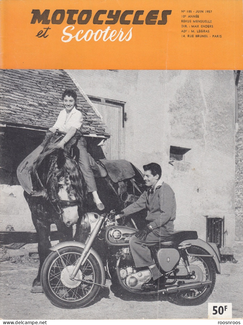 REVUE MOTOCYCLES ET SCOOTERS N°185 - 1957 -  MOTO 250 NSU - Moto