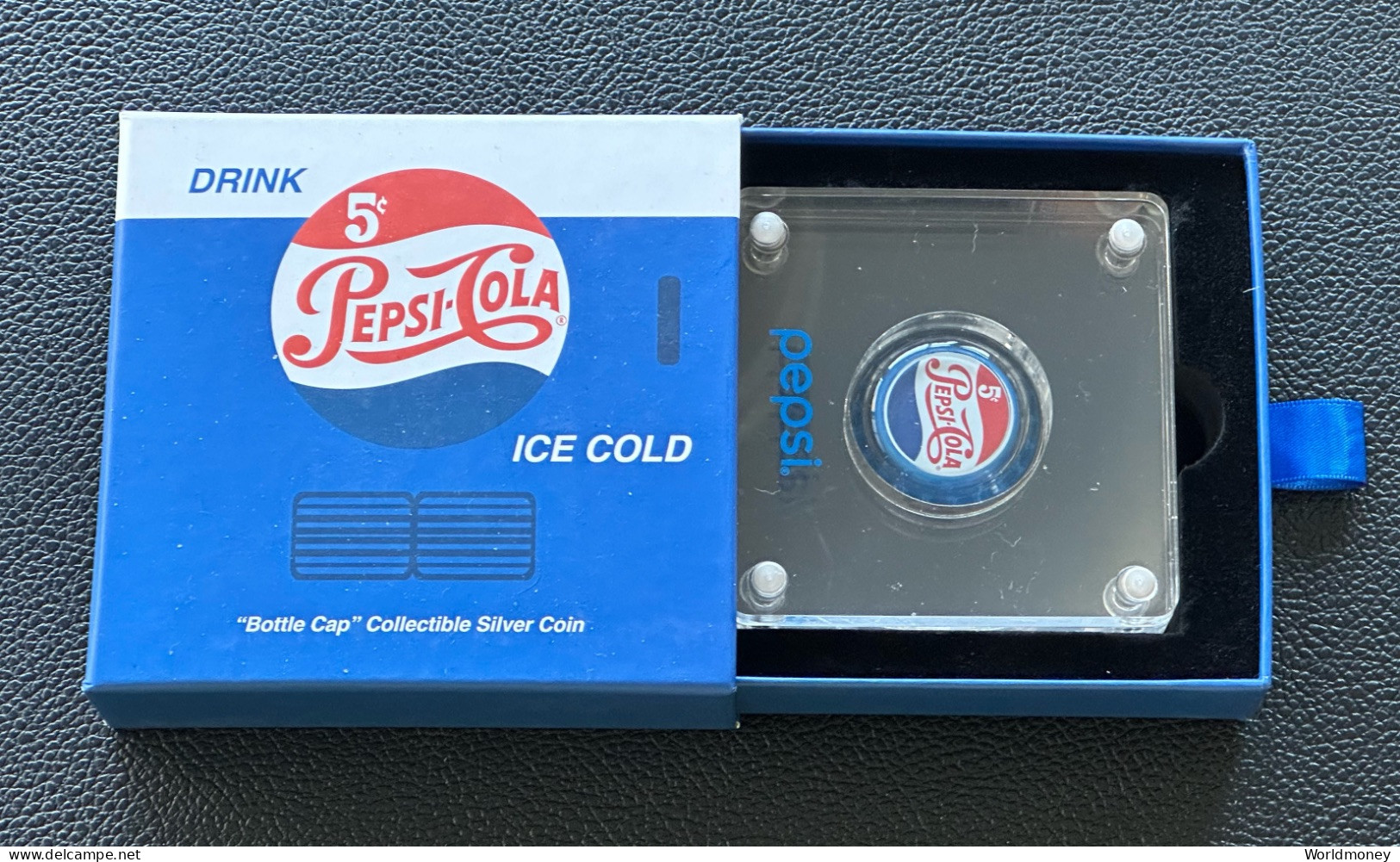 Chad 500 Francs 2022   "Pepsi Retro Bottle Cap" (.999 SILVER PROOF COIN) - Tschad