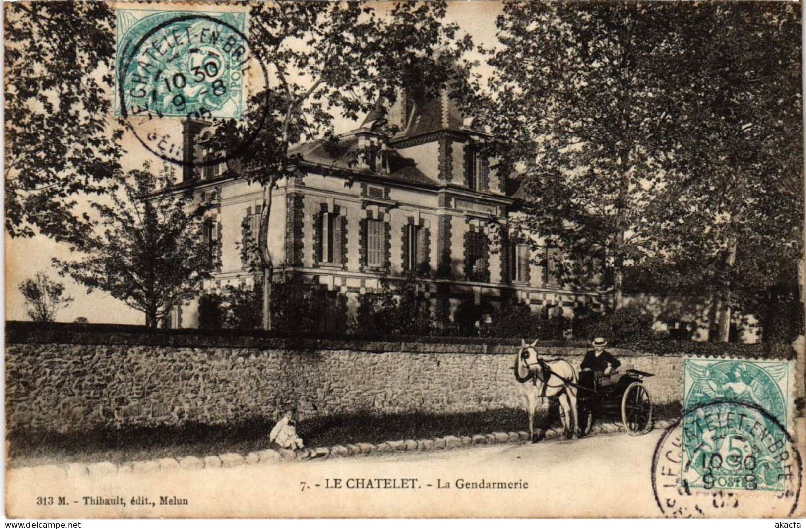 CPA LE CHATELET-en-BRIE La Gendarmerie (1320090) - Le Chatelet En Brie