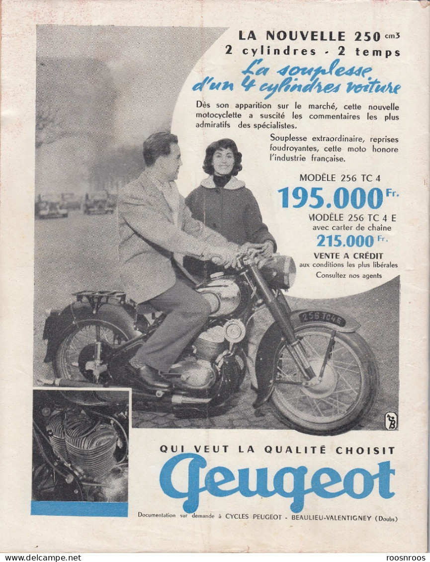 REVUE MOTOCYCLES ET SCOOTERS N°151 - 1955 -  27EME BOL D' OR - Moto