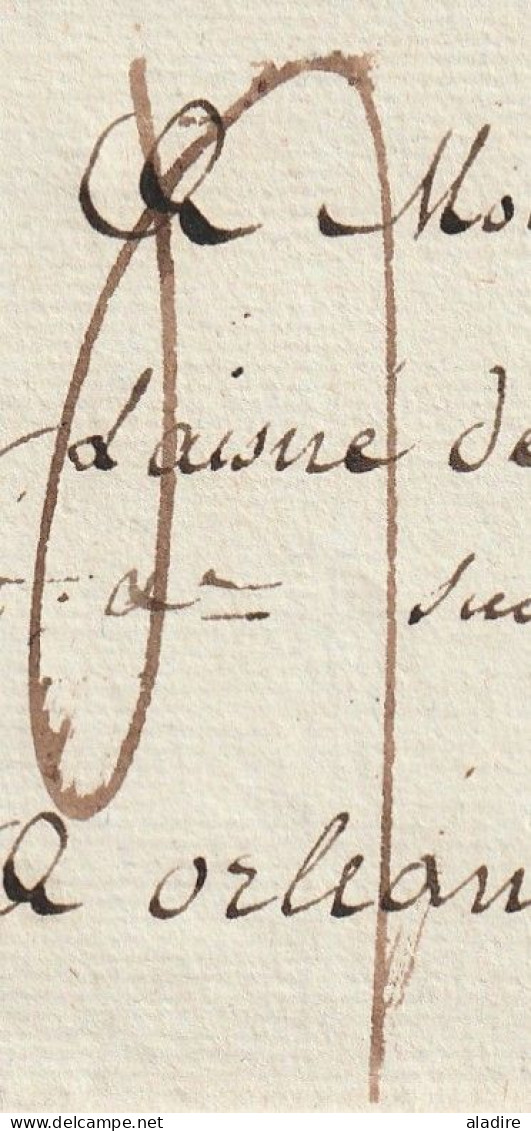 1819 - Lettre De Paris Vers Orléans - Du Vice-amiral Willaumez (navigateur) Au Député Laisné De Villévêque - 1801-1848: Précurseurs XIX