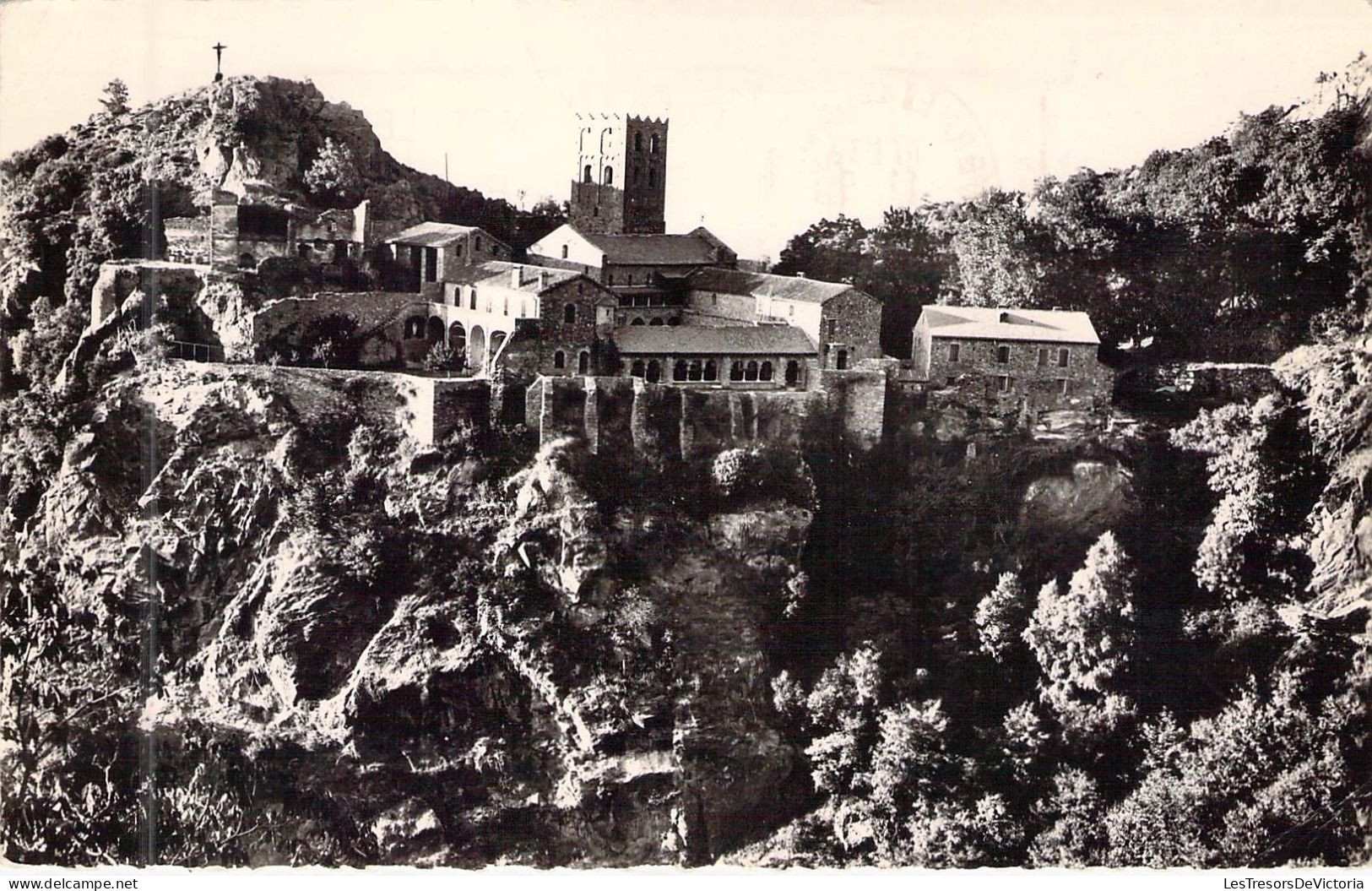 FRANCE - 66 - LE ROUSSILLON - Abbaye De Saint Martin Du Canigou - Le Cloître - Vue D'ensemble  - Carte Postale Ancienne - Roussillon