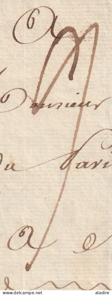 1818 - Lettre Pliée Avec Correspondance De Paris Vers Marseille - Taxe 9 - Consul De Trébizonde - 1801-1848: Voorlopers XIX