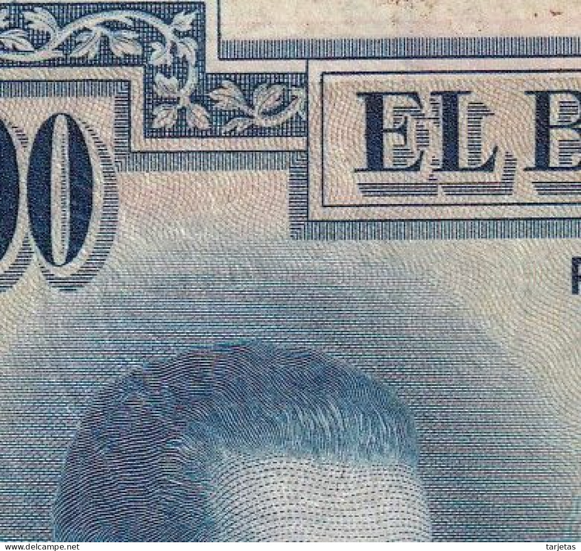 BILLETE DE ESPAÑA DE 100 PTAS DEL AÑO 1925 CON SELLO SECO DE LA REPUBLICA ESPAÑOLA (BANKNOTE) - 100 Pesetas