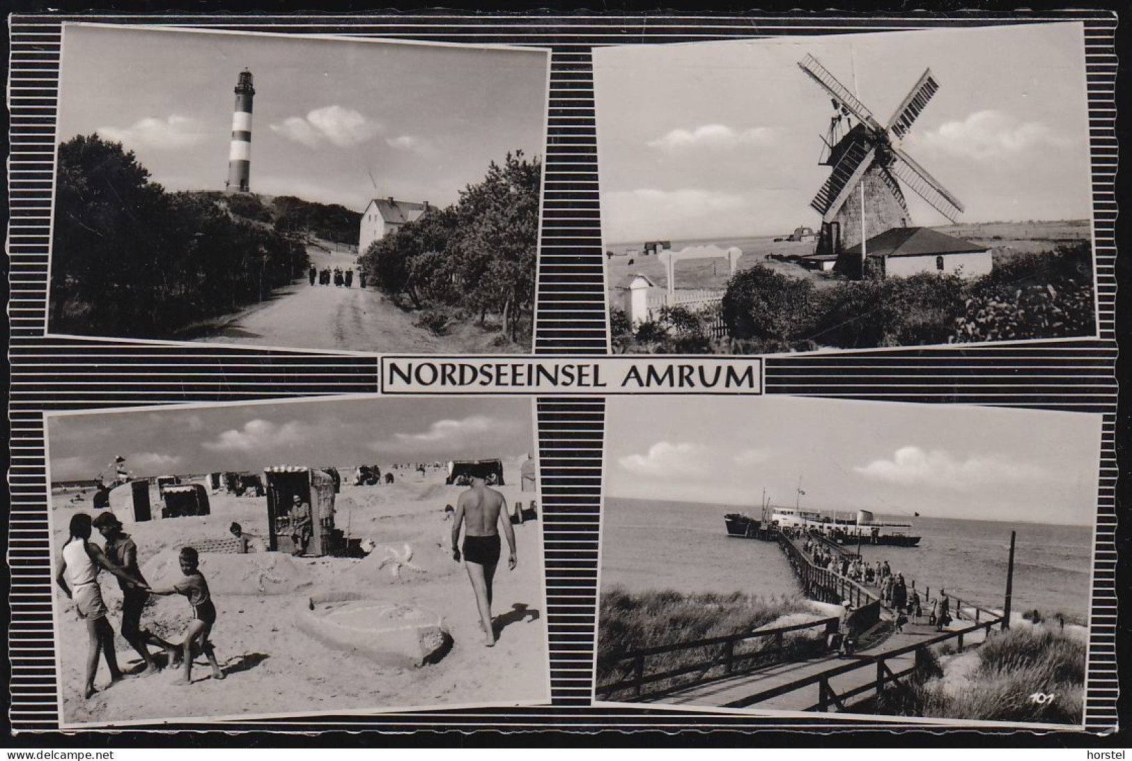 D-25946 Wittdün - Amrum - Alte Ansichten - Mühle - Anlegebrücke Mit Fähre - Leuchtturm - Stamp - Föhr