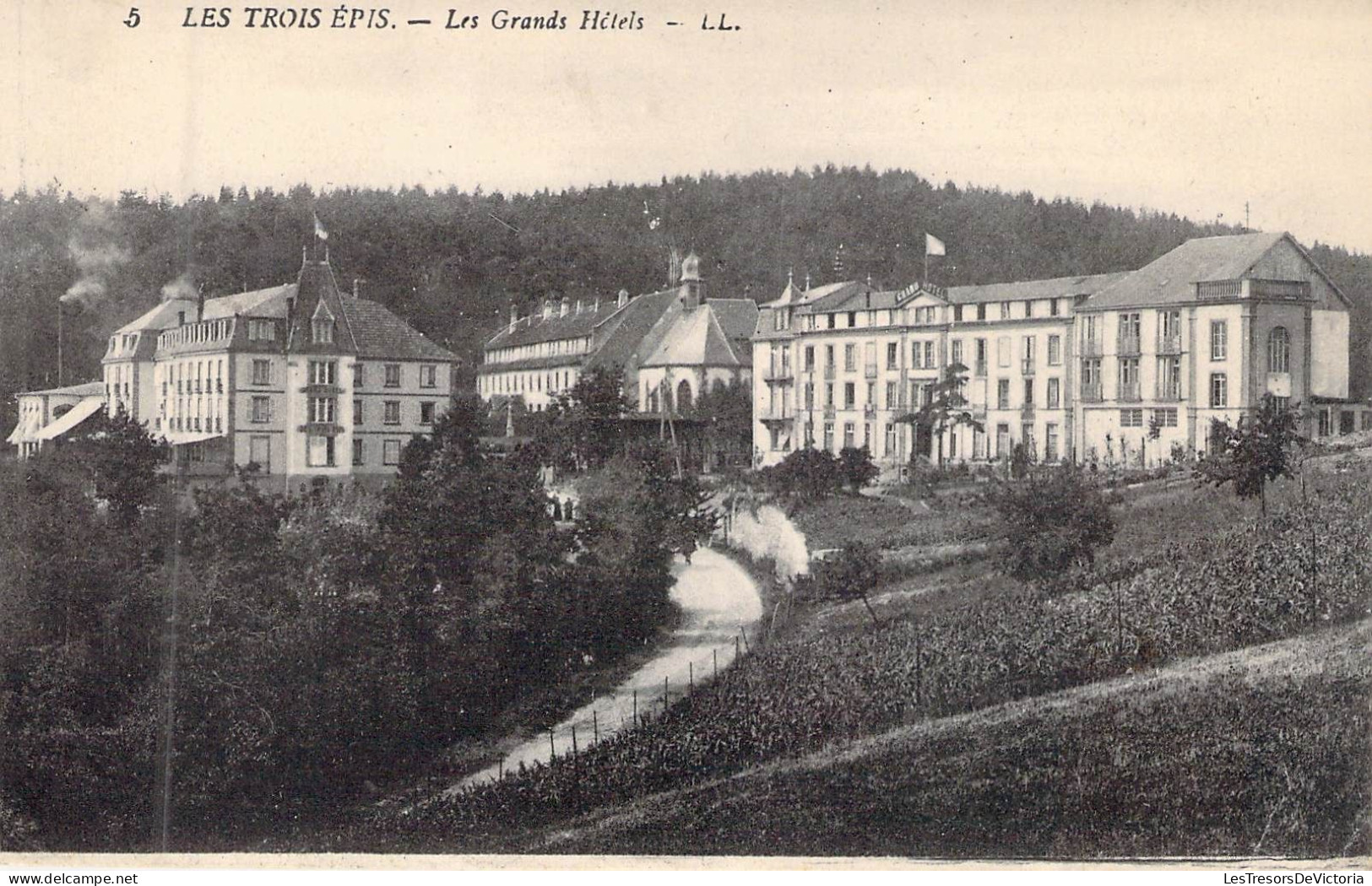 FRANCE - 68 - LES TROIS EPIS - Les Grands Hôtels - LL - Carte Postale Ancienne - Trois-Epis
