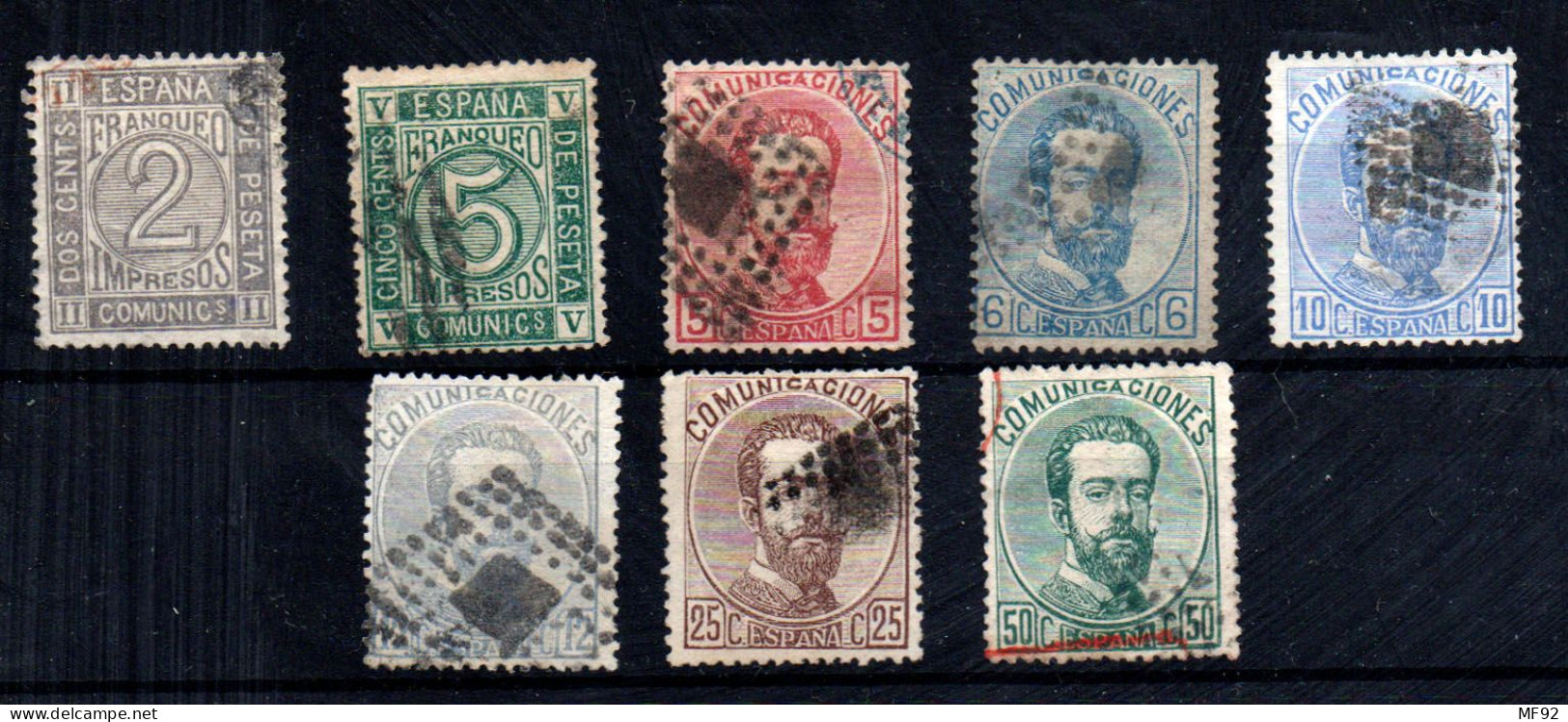 España Nº 116/19, 121/22, 124, 126. Año 1872 - Used Stamps