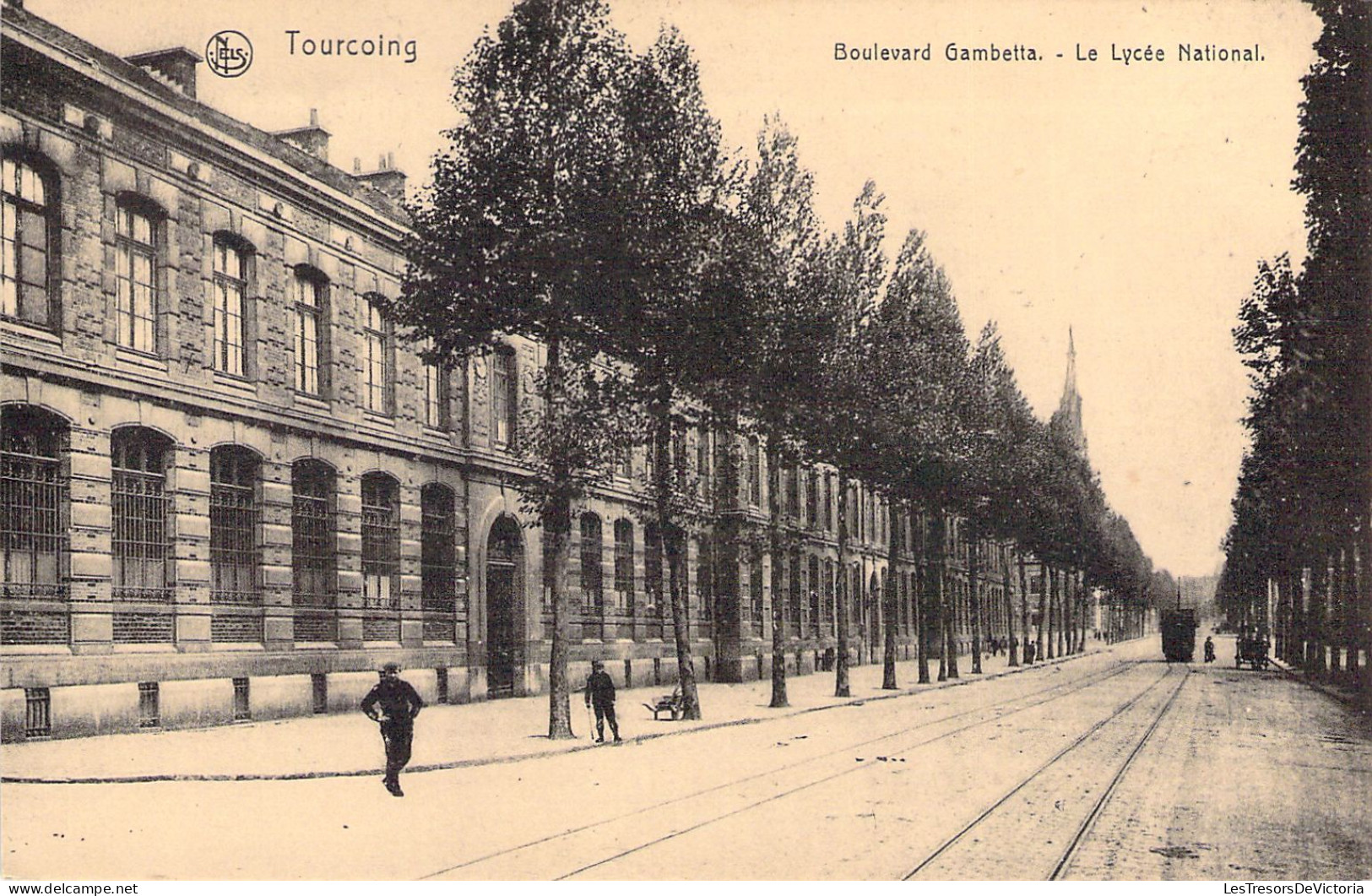 FRANCE - 59 - TOURCOING - Boulevard Gambetta - Le Lycée National - Carte Postale Ancienne - Tourcoing