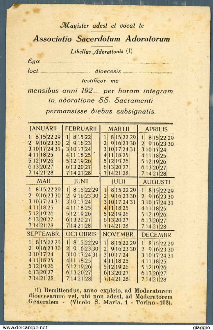 °°° Calendario - Straniero °°° - Petit Format : 1921-40