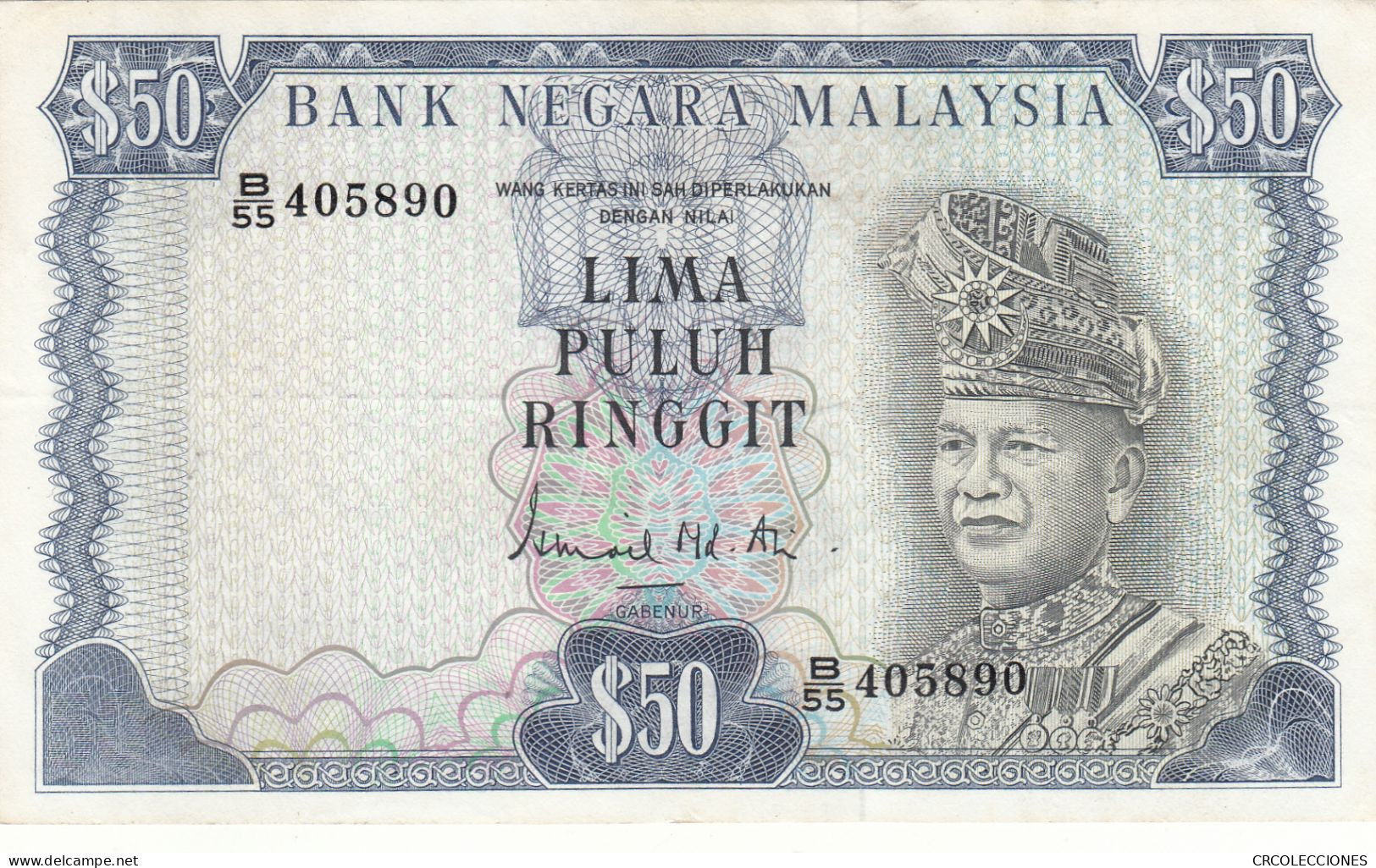 CRBX188 BILLETE MALASIA 50 RINGGIT MBC - Malaysie