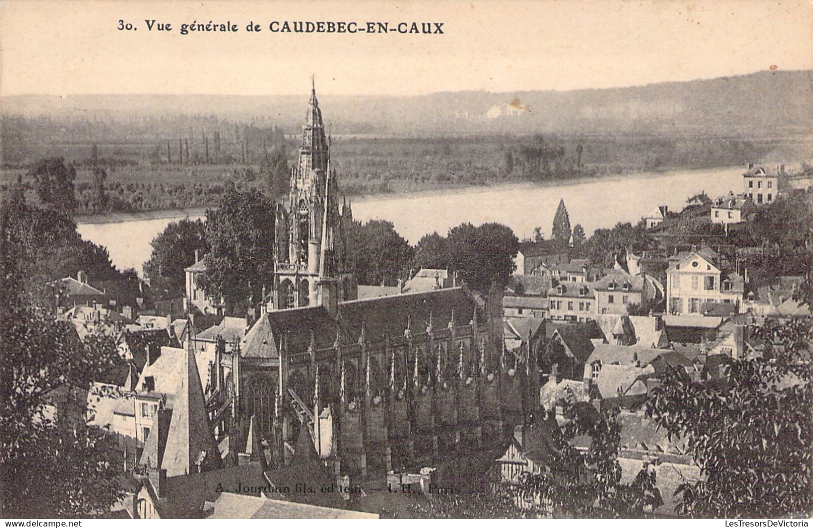 FRANCE - 76 - CAUDEBEC EN CAUX - Vue Générale - Carte Postale Ancienne - Caudebec-en-Caux