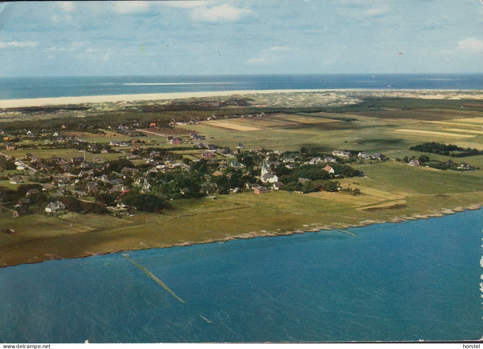 D-25946 Wittdün - Nordseeinsel Amrum - Ort Nebel - Luftbild - Aerial View - Föhr