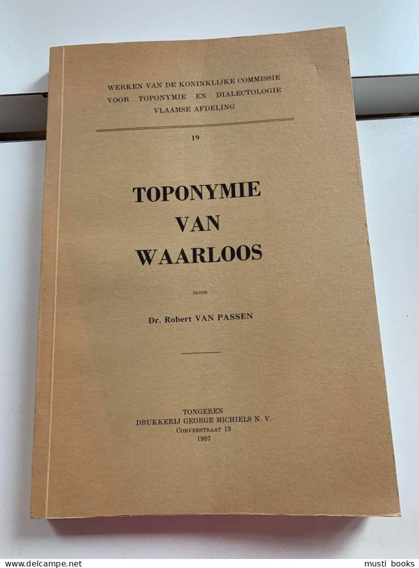 (KONTICH) Toponymie Van Waarloos - Kontich