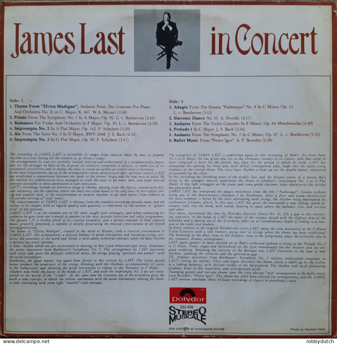 * LP *  JAMES LAST IN CONCERT - Instrumental