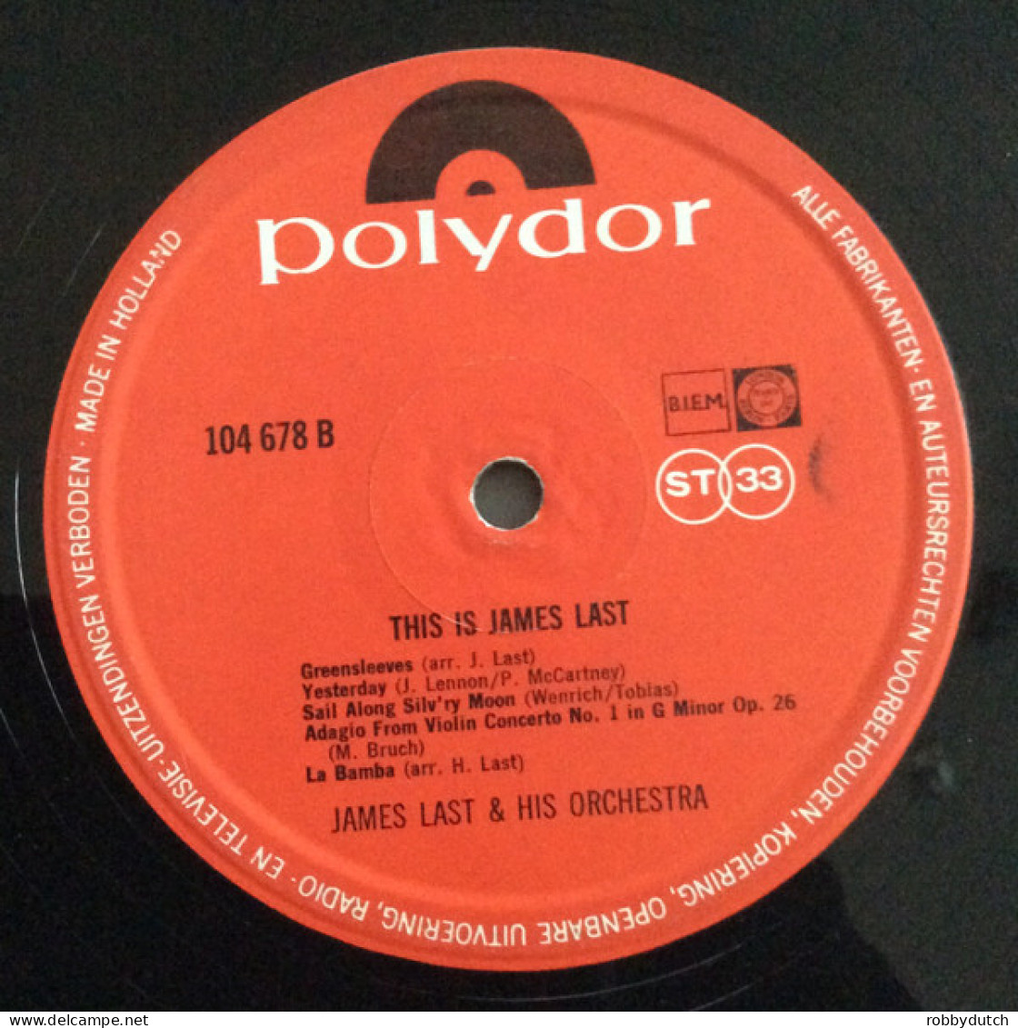 * LP *  THIS IS JAMES LAST ( Holland 1967) - Strumentali