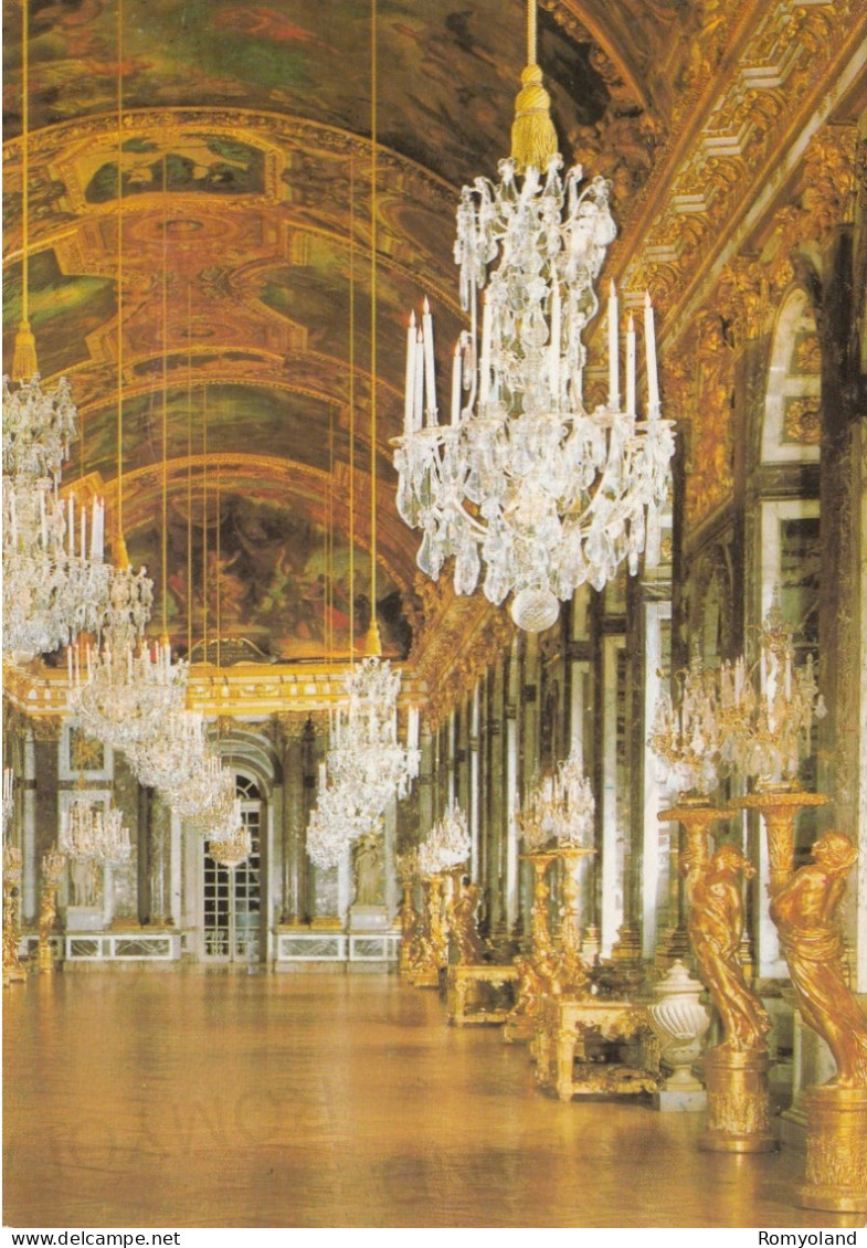 CARTOLINA  VERSAILLES,ILE-DE-FRANCE,FRANCIA-LA GALERIE DES GLACES-CONSTRUITE DE 1678 A 1684 PAR MANSARD-NON VIAGGIATA - Ile-de-France