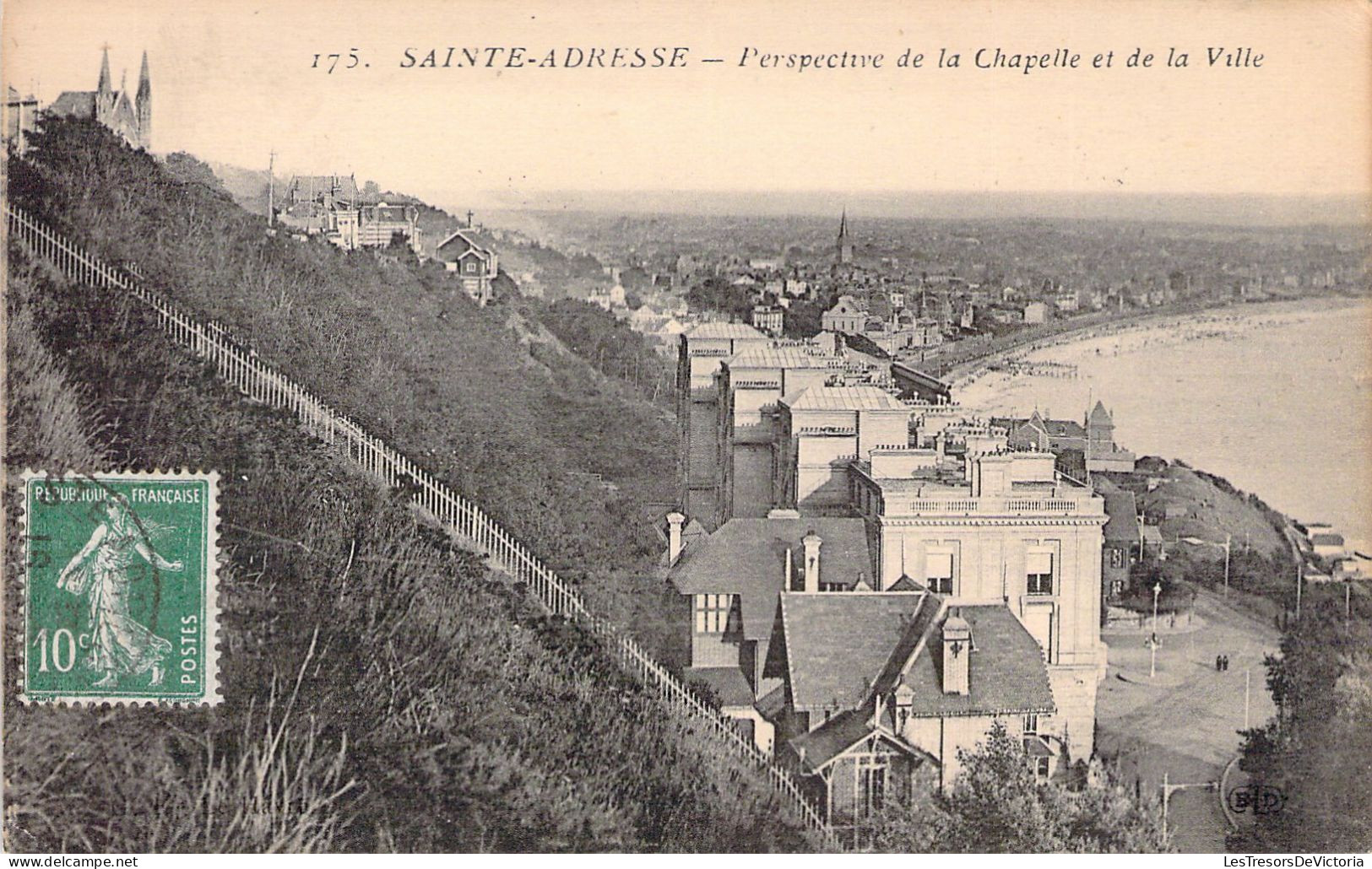 FRANCE - 76 - SAINTE ADRESSE - Perspective De La Chapelle Et De La Ville - Carte Postale Ancienne - Sainte Adresse