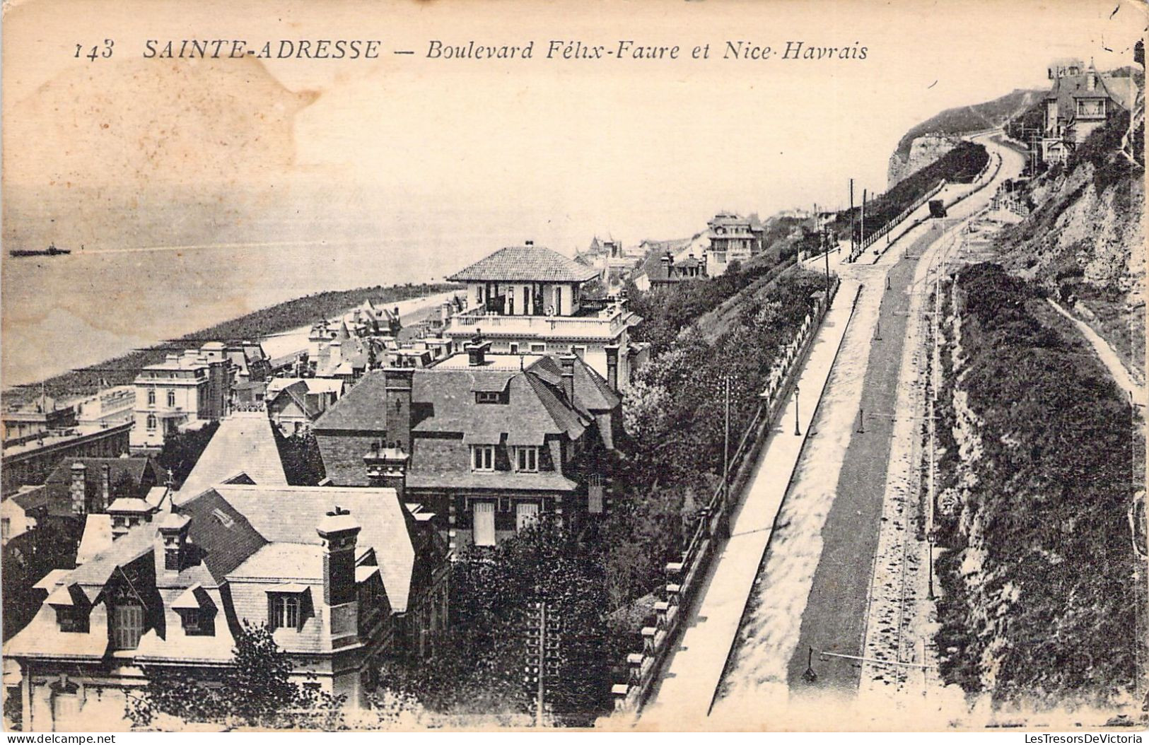 FRANCE - 76 - SAINTE ADRESSE - Boulevard Félix Faure Et Nice Havrais - Carte Postale Ancienne - Sainte Adresse