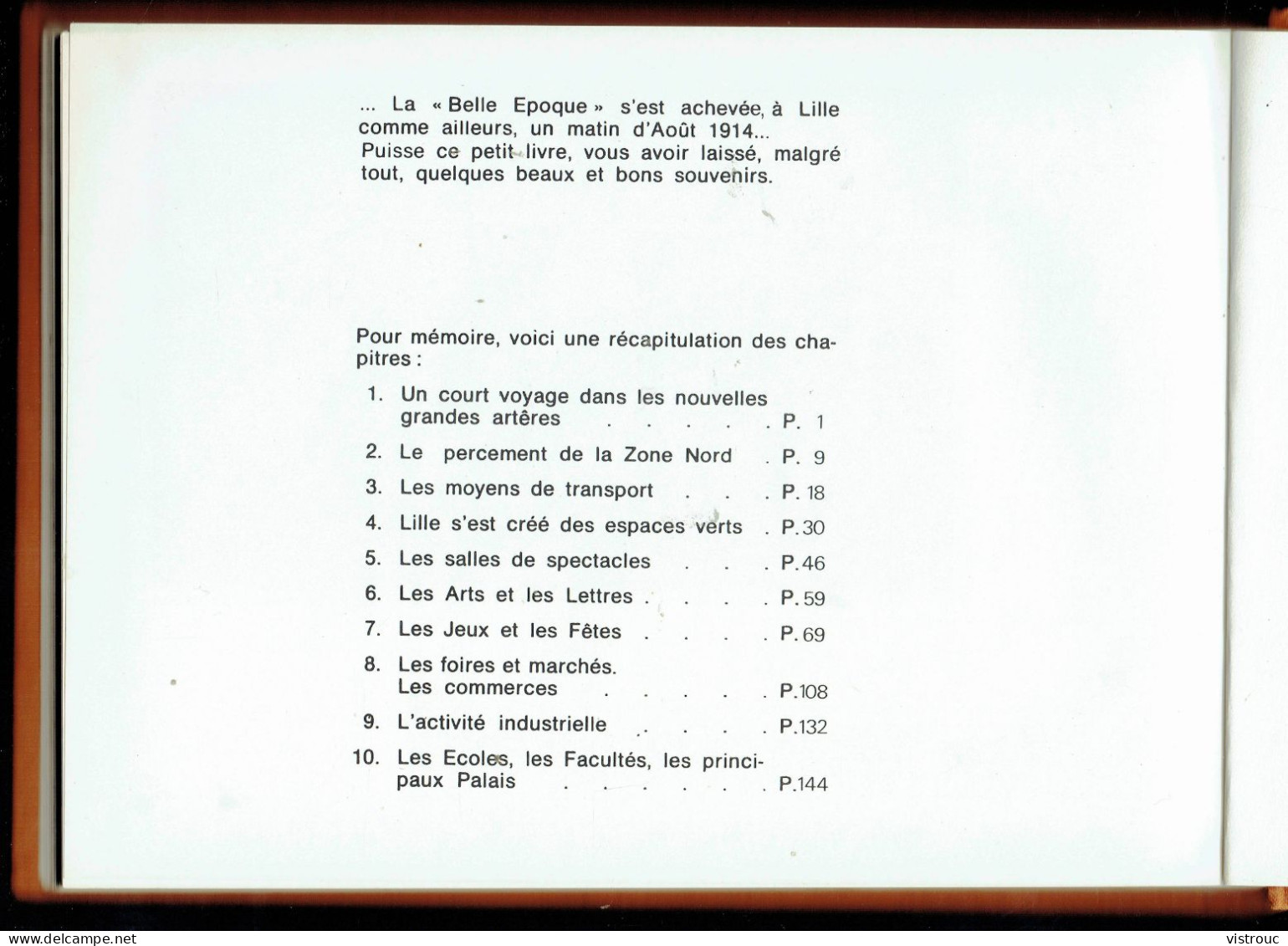 LILLE  à La Belle Epoque (FR) - Editions LIBRO-SCIENCES - Bruxelles - 1973 - 5 Scans - Libri & Cataloghi