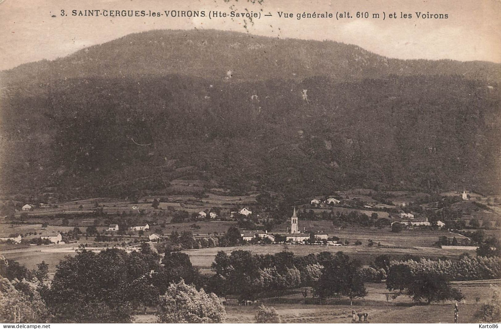 St Cergues Les Voirons * Vue Générale Sur Le Village Et Les Voirons - Saint-Cergues