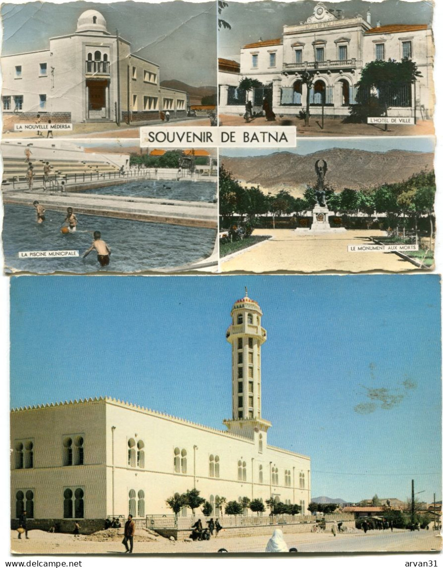 ALGERIE  -  BATNA - LOT De 2 CPSM - - Batna