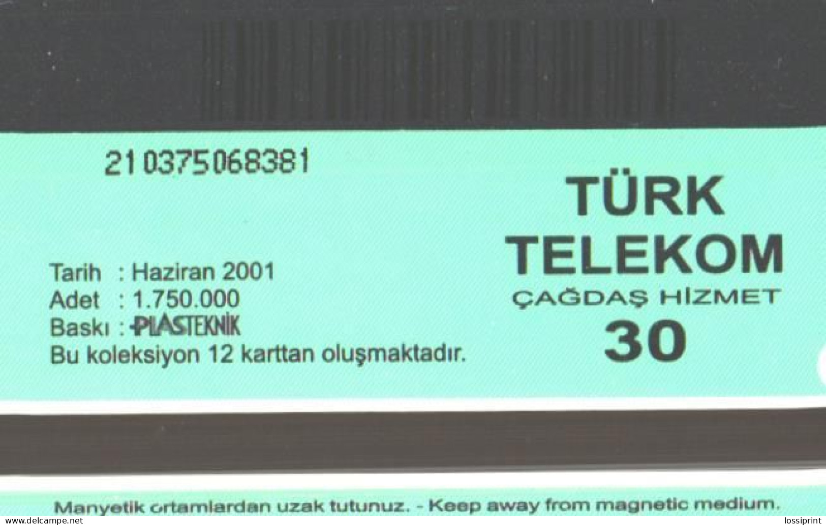 Turkey:Used Phonecard, Türk Telekom, 30 Units, Meerkats, 2001 - Türkei