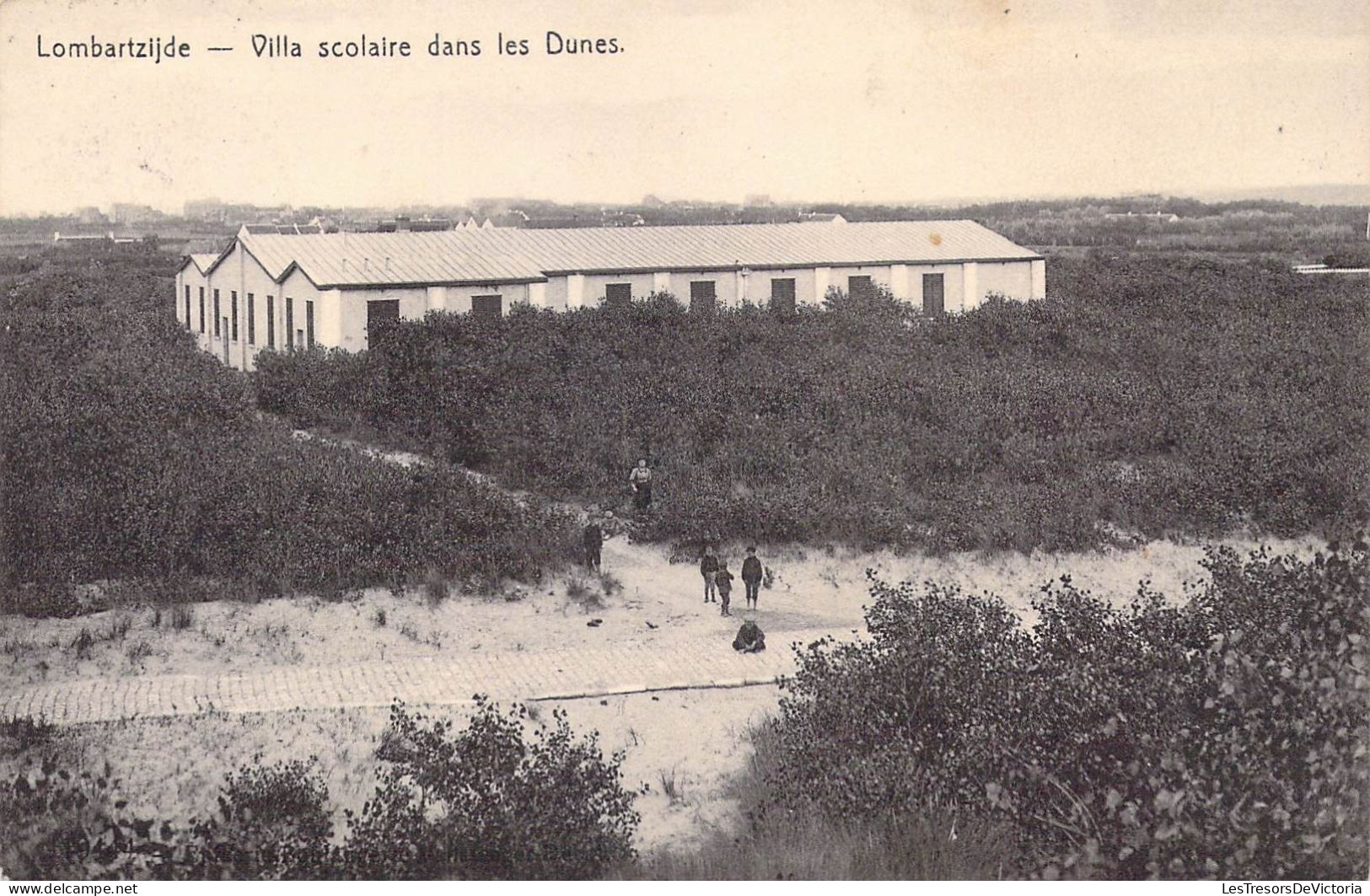 BELGIQUE - Lombartzijde - Villa Scolaire Dans Les Dunes - Carte Postale Ancienne - Autres & Non Classés