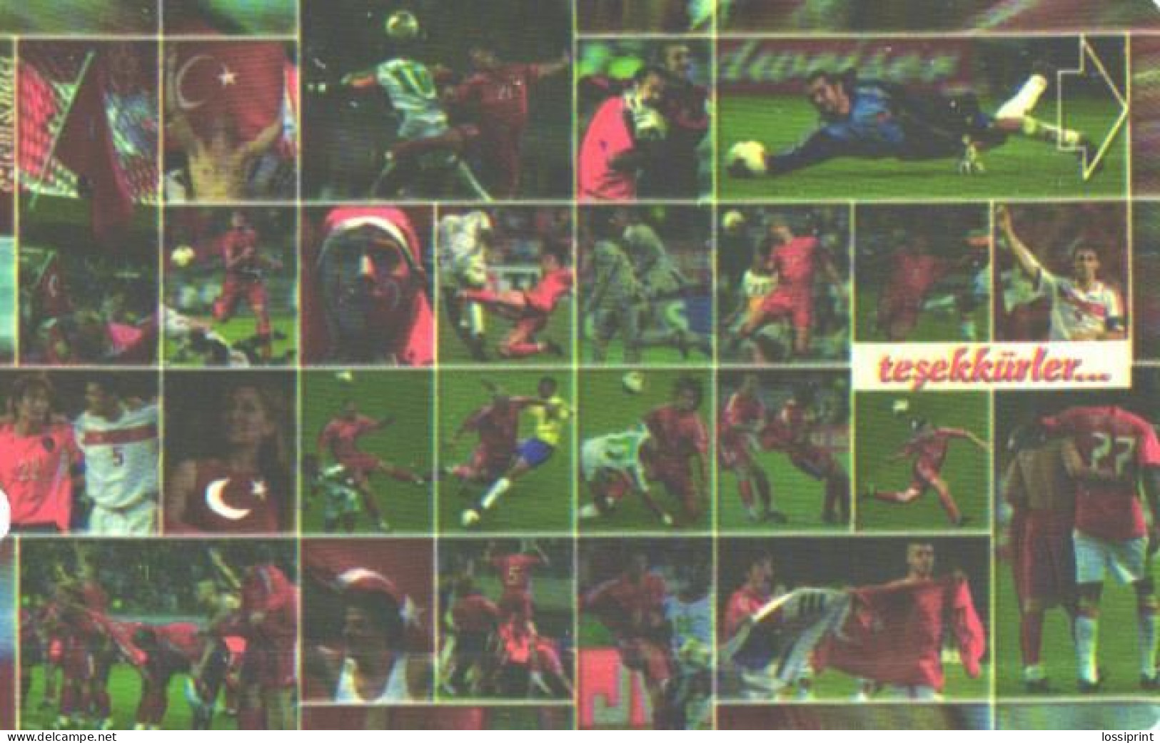 Turkey:Used Phonecard, Türk Telekom, 30 Units, Football, 2002 - Türkei