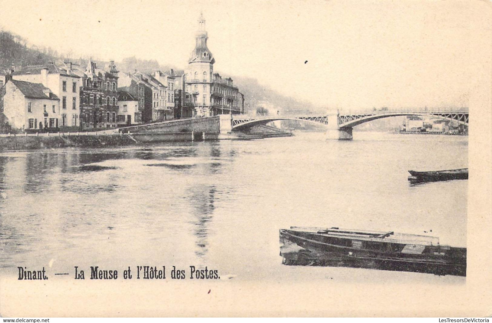 BELGIQUE - Dinant - La Meuse Et L'Hôtel Des Postes - Carte Postale Ancienne - Dinant