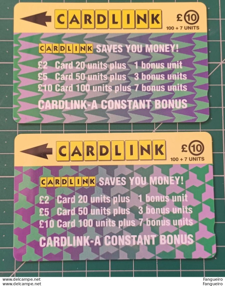 UNITED KINGDOM CARDLINK PHONECARD 2 CARDS - Collections