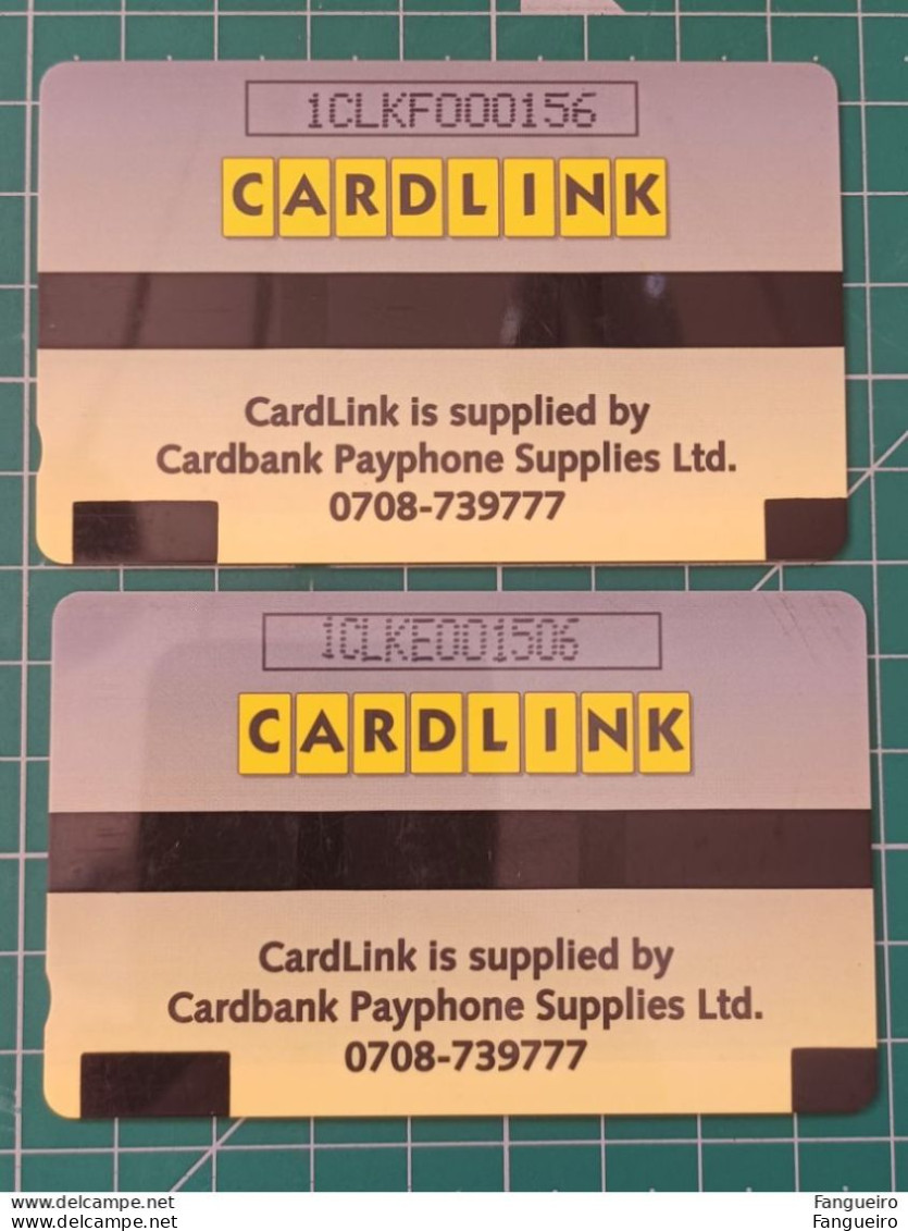UNITED KINGDOM CARDLINK PHONECARD 2 CARDS - Collezioni