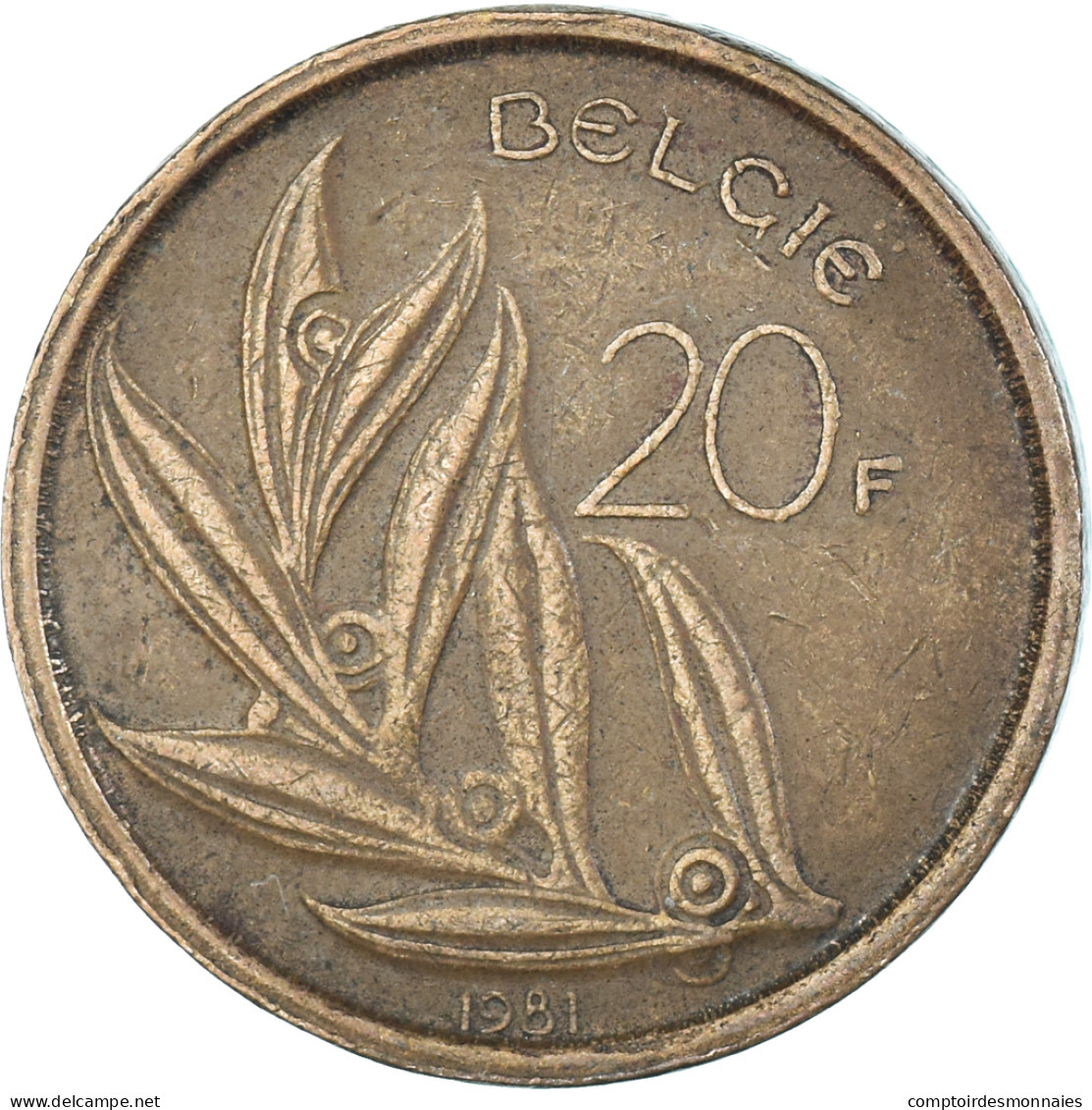 Monnaie, Belgique, 20 Francs, 20 Frank, 1981 - 20 Francs