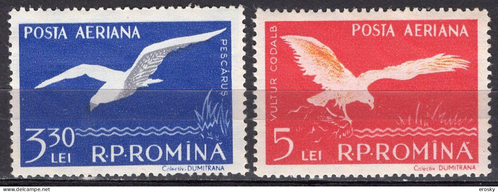 S2495 - ROMANIA ROUMANIE AERIENNE Yv N°73/74 ** - Unused Stamps