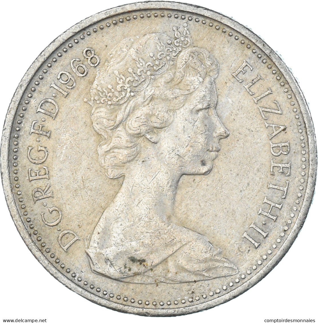 Monnaie, Grande-Bretagne, 5 New Pence, 1968 - 5 Pence & 5 New Pence