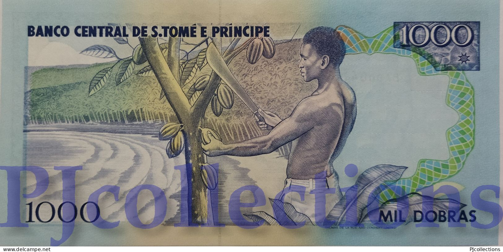 S. THOMAS E PRINCE 1000 DOBRAS 1993 PICK 64 UNC LOW SERIAL NUMBER "BA00045**" - São Tomé U. Príncipe