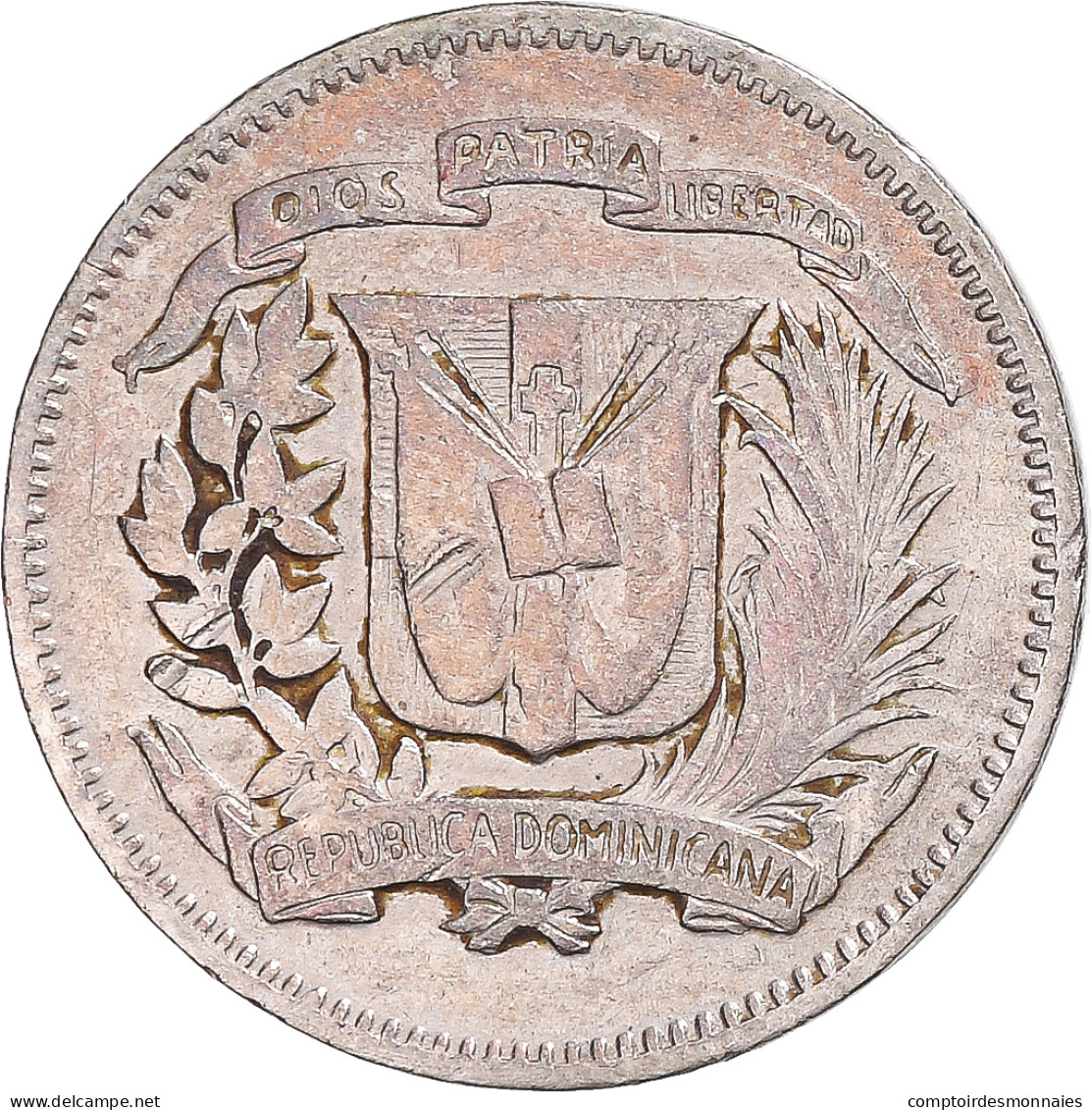 Monnaie, République Dominicaine, 10 Centavos, 1973 - Dominicana