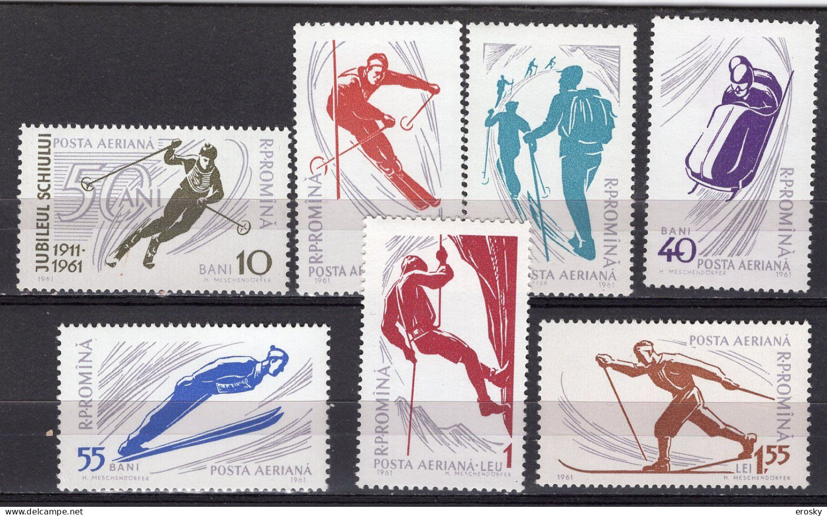 S2515 - ROMANIA ROUMANIE AERIENNE Yv N°127/40 ** SPORT - Ongebruikt