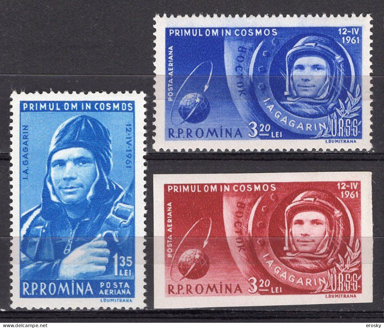 S2516 - ROMANIA ROUMANIE AERIENNE Yv N°141/43 **  ESPACE SPACE - Nuevos