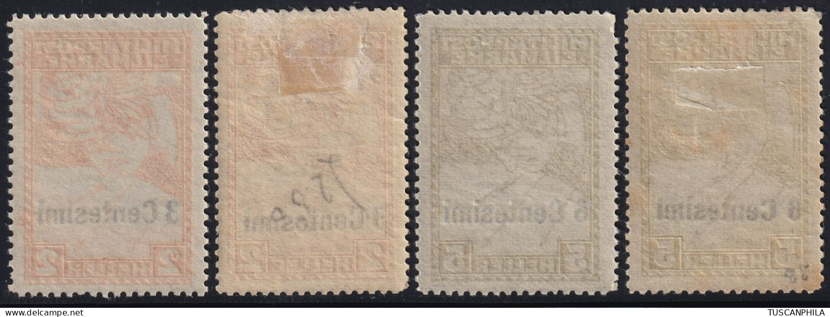 Espressi Serie Completa Sass 3 MLH* + 4 MNH** CV 400 - Oostenrijkse Bezetting