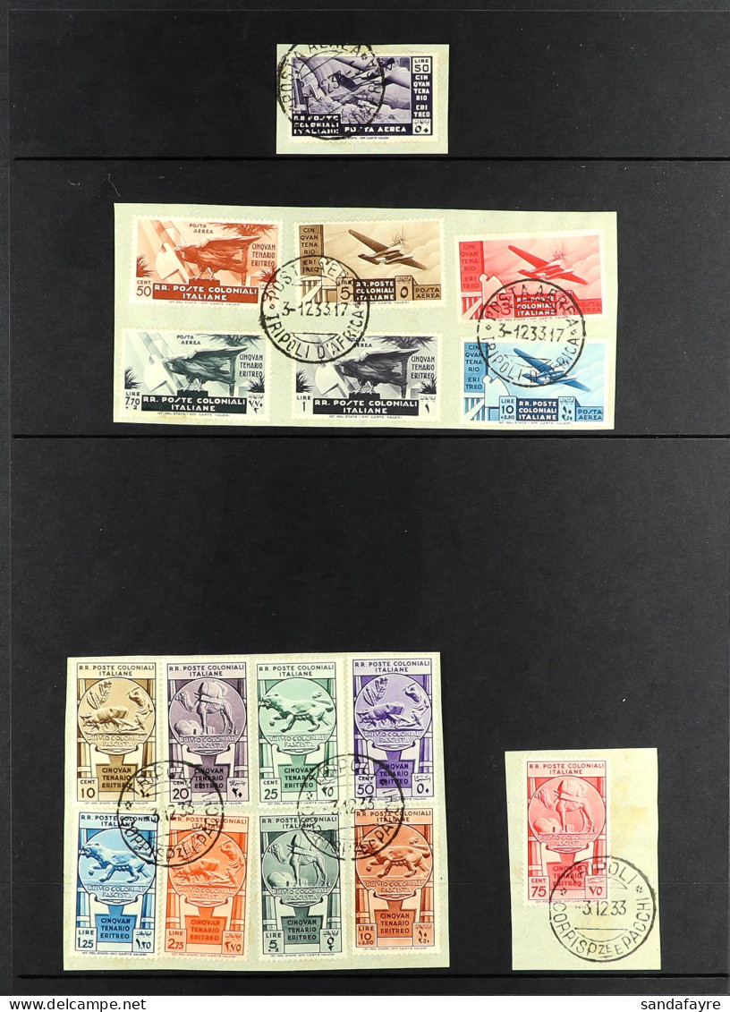 GENERAL ISSUES (NORTH AFRICA) 1933 50th Anniversary Of Foundation Of Colony Of Eritrea (Postage And Air) Complete Set (S - Other & Unclassified