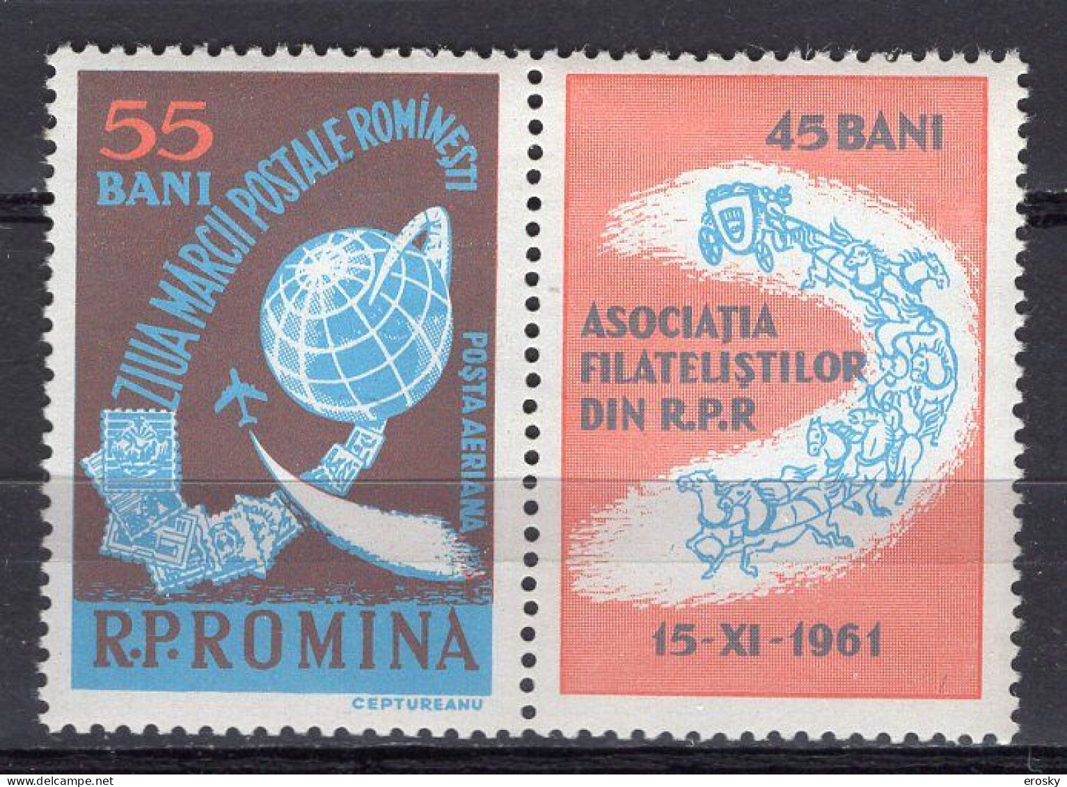 S2521 - ROMANIA ROUMANIE AERIENNE Yv N°146/49 ** - Nuovi