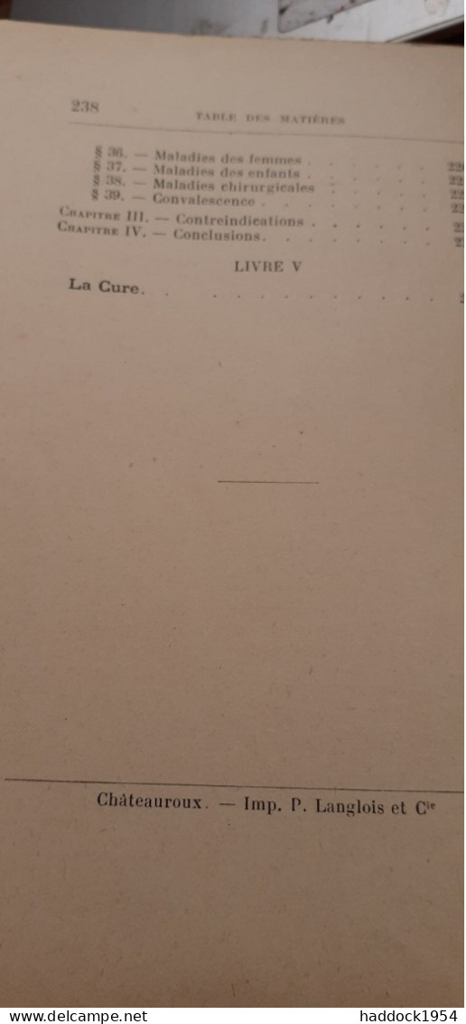 la BOURBOULE son climat et ses eaux minérales DOCTEUR SARAZIN sté d'éditions scientifiques 1900