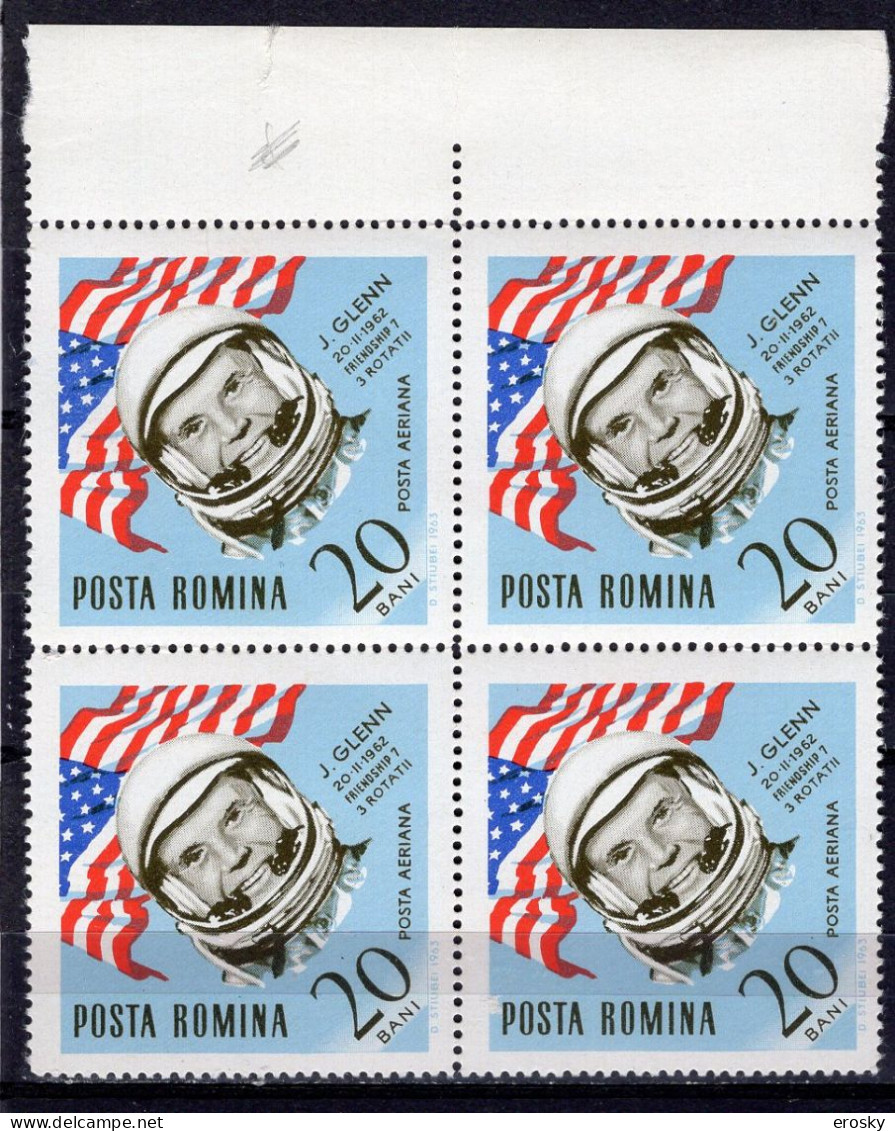 S2533 - ROMANIA ROUMANIE AERIENNE Yv N°191 ** BLOC ESPACE SPACE - Neufs