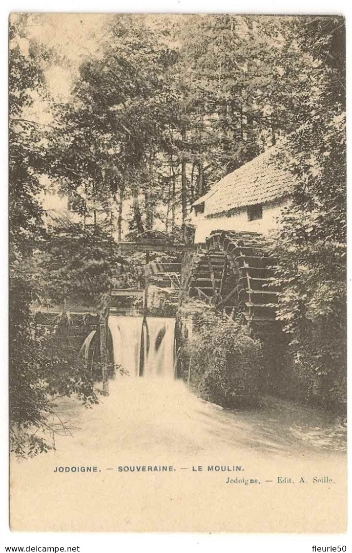 JODOIGNE-SOUVERAINE - Le Moulin. Oblitération Jodoigne / Geldenaken 1911. Édit. A. Soille. - Jodoigne