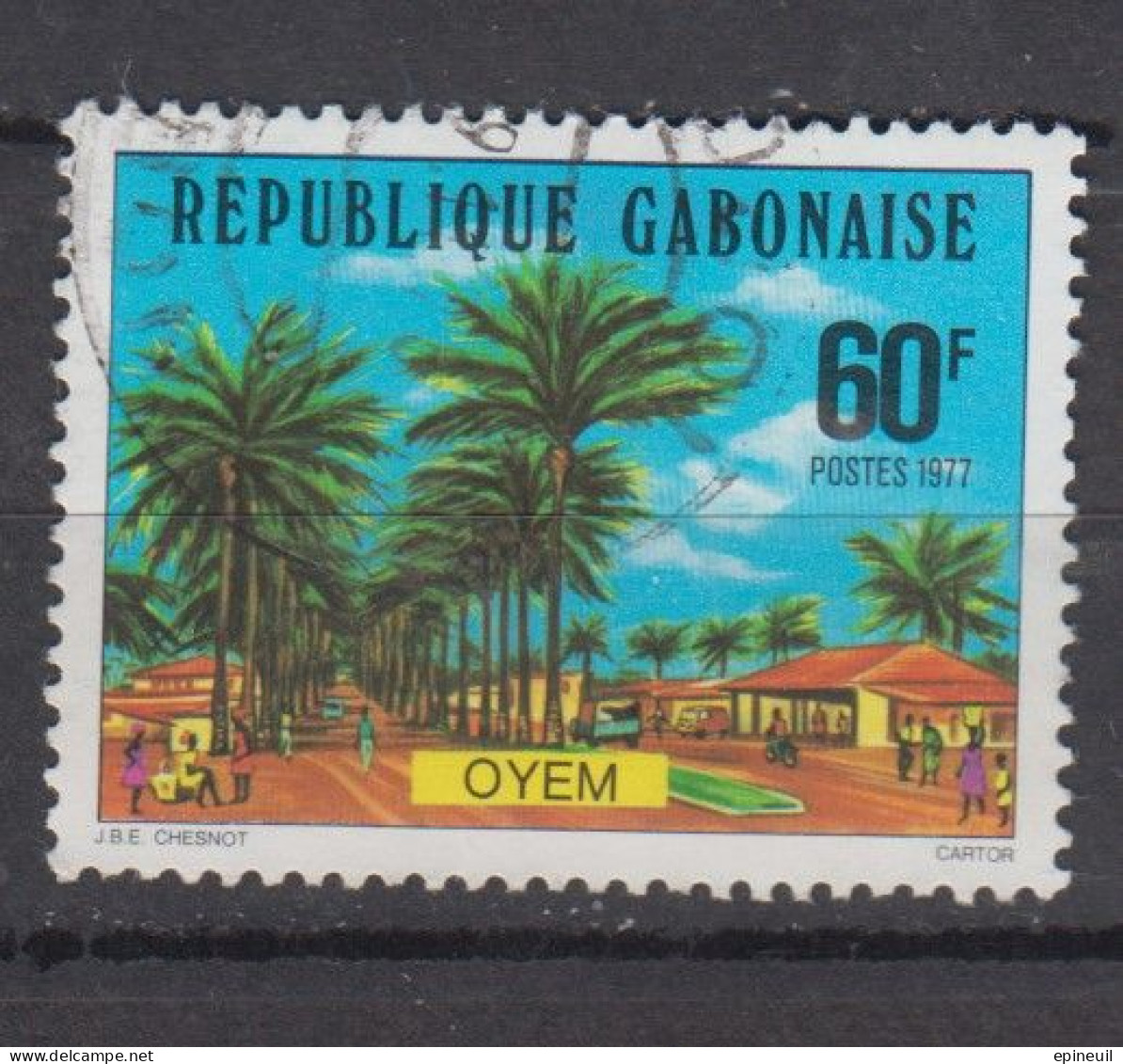 GABON ° 1977 YT N° 374 - Gabon (1960-...)