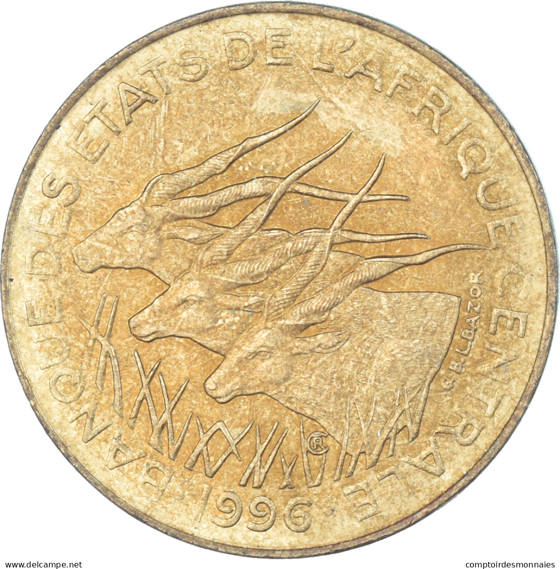 Monnaie, États De L'Afrique Centrale, 10 Francs, 1996 - Central African Republic