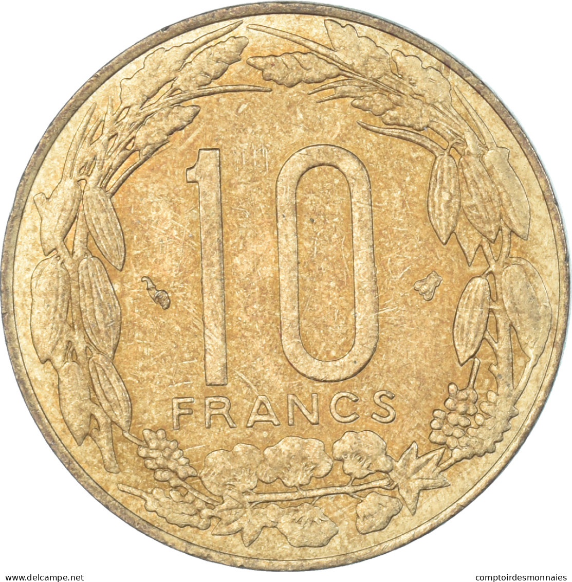Monnaie, États De L'Afrique Centrale, 10 Francs, 1996 - Centraal-Afrikaanse Republiek