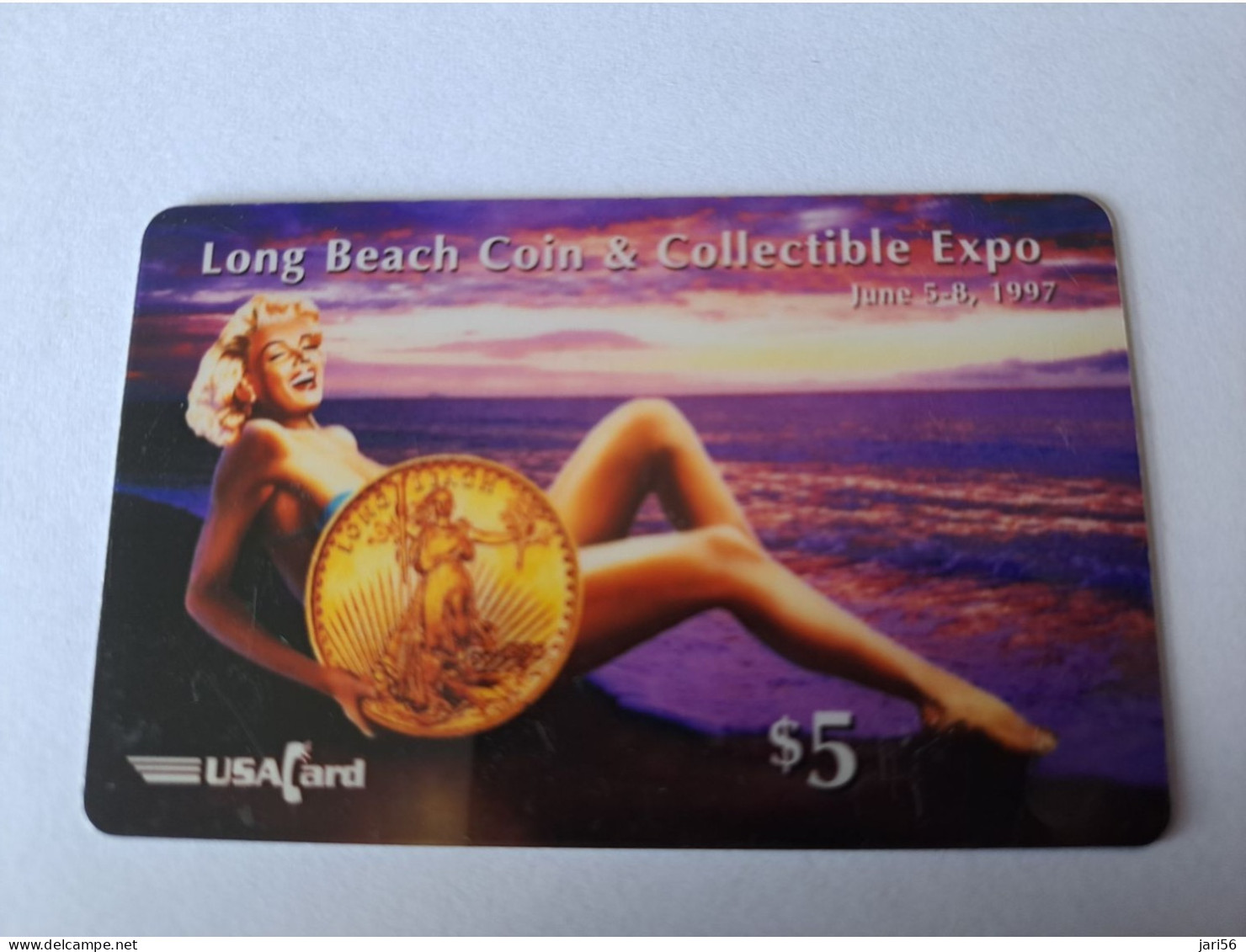 UNITED STATES USA AMERIKA / $ 5,-    USA CARD  MARILYN MONROE  / MONEY BANKNOTE / COINSHOW/COINSON CARD / MINT **13196** - Amerivox